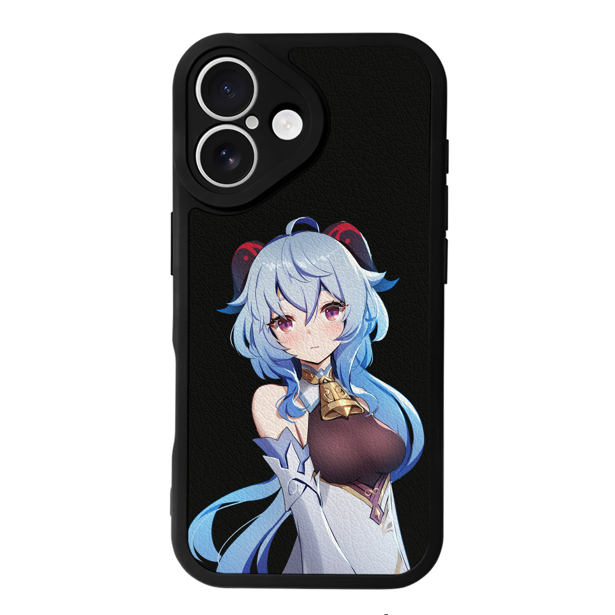 げんし神 甘雨 かんう genshin Ganyu 【iPhone 16シリーズ対応】シリコンスマホケース（レザー調） 材質：シリコン